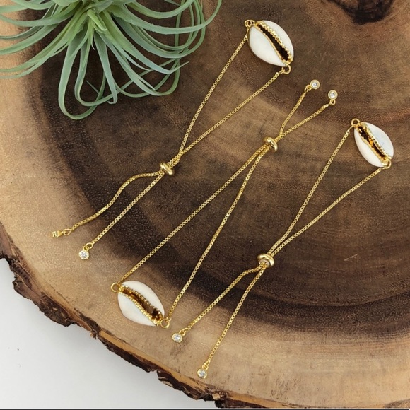 Last 1! 🌟Gold Cowrie Shell Bracelet - Picture 4 of 4